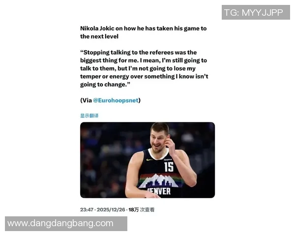 小乔丹力挺约基奇称其努力不懈反驳外界对其态度的误解